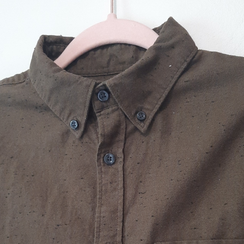 Express Brown Button Down Shirt - image 3